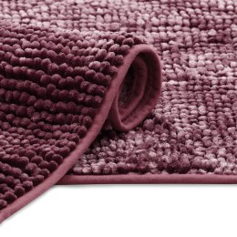 Mata łazienkowa BATI kolor różowy motyw nowoczesny 50x70 ameliahome - BATHMAT/AH/BATI/MAUVE/50X70CM