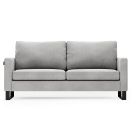 Sofa CORNI kolor szary styl nowoczesny stojący do wewnątrz homede - SOFA/HOM/CORNI/SILVER/2P