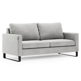 Sofa CORNI kolor szary styl nowoczesny stojący do wewnątrz homede - SOFA/HOM/CORNI/SILVER/2P