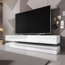 Szafka rtv ADMIRA kolor biały styl nowoczesny hakano - TVCABINET/VIV/ADMIRA/WHITE/140X34