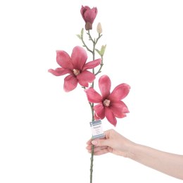 Sztuczny kwiat MAGNOLI kolor różowy styl nowoczesny ameliahome - ARTFLOWER/AH/MAGNOLI/BURGUNDY/1PC