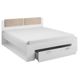 Łóżko ORATORIO kolor biały styl klasyczny hakano - BED/WOOD/HEL/ORATORIO/ABISKO/140x200