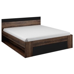 Łóżko SYMPHONY kolor ciemny brąz styl nowoczesny hakano - BED/WOOD/HEL/SYMPHONY/OAKMON/160x200
