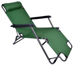 Fotel Leżak LEON zielony