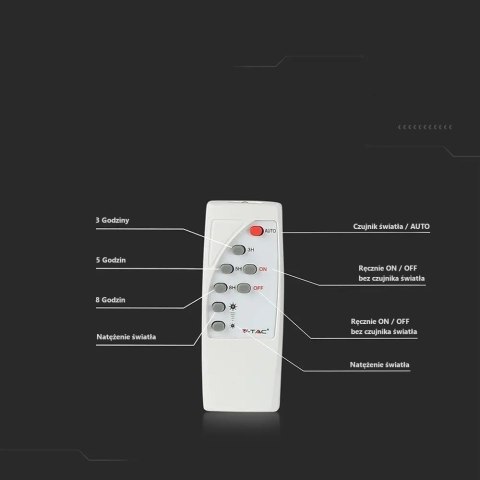 Projektor LED Solarny V-TAC 20W IP65 VT-60W 6000K 1650lm