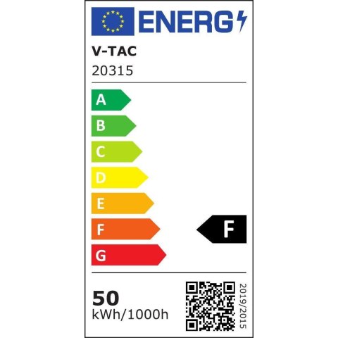 Projektor LED V-TAC 50W SAMSUNG CHIP Czarny Z MUFĄ VT-158 6400K 4000lm 5 Lat Gwarancji