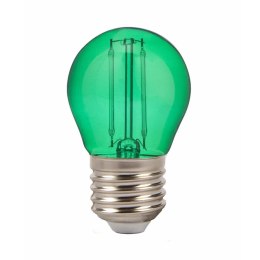 Żarówka LED V-TAC 2W Filament E27 Kulka G45 VT-2132 Kolor Zielony 60lm