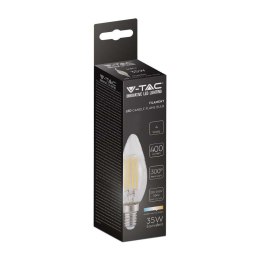 Żarówka LED V-TAC 4W Filament E14 Świeczka VT-1986 3000K 400lm