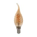 Żarówka LED V-TAC 4W Filament E14 Świeczka Bursztyn Płomyk Twist VT-1947 2200K 350lm