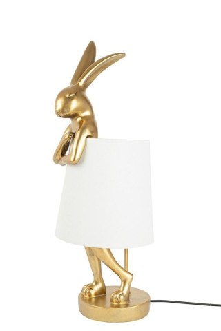 KARE lampa stołowa RABBIT 68 cm złota / biała