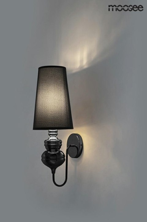 MOOSEE lampa ścienna QUEEN 20 czarna