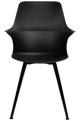 Krzesło BRAZO HIGH czarne - polipropylen, metal