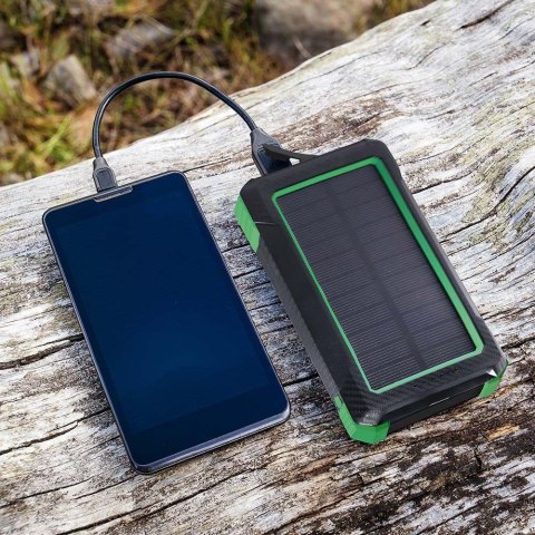 Power Bank V-TAC 10000mAh Czarny, Solarny, Ładowanie Bezprzewodowe 2xUSB V-TAC VT-11111