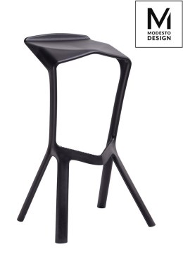 MODESTO krzesło barowe MIURA czarne - polipropylen