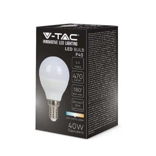 Żarówka LED V-TAC 4,5W E14 P45 Kulka VT-1880 4000K 470lm