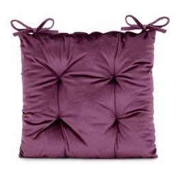 Poduszka na krzesło ALEKSA kolor fioletowy styl glamour do wewnątrz ameliahome - CHAIRCUSHION/AH/ALEKSA/PLUM/40X40