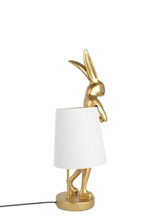 KARE lampa stołowa RABBIT 50 cm złota / biała