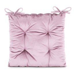 Poduszka na krzesło ALEKSA kolor pudrowy róż styl glamour do wewnątrz ameliahome - CHAIRCUSHION/AH/ALEKSA/PINK/40X40