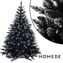 Choinka CRISTAL kolor czarny motyw świąteczny styl glamour 180 Homede ośnieżona świerk - CS/HOM/SWIERK/CRISTAL/DARK/180
