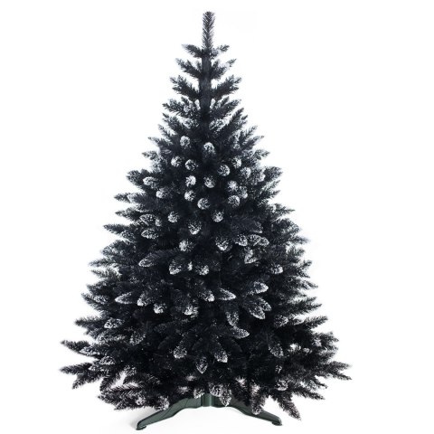 Choinka CRISTAL kolor czarny motyw świąteczny styl glamour 220 Homede ośnieżona świerk - CS/HOM/SWIERK/CRISTAL/DARK/220