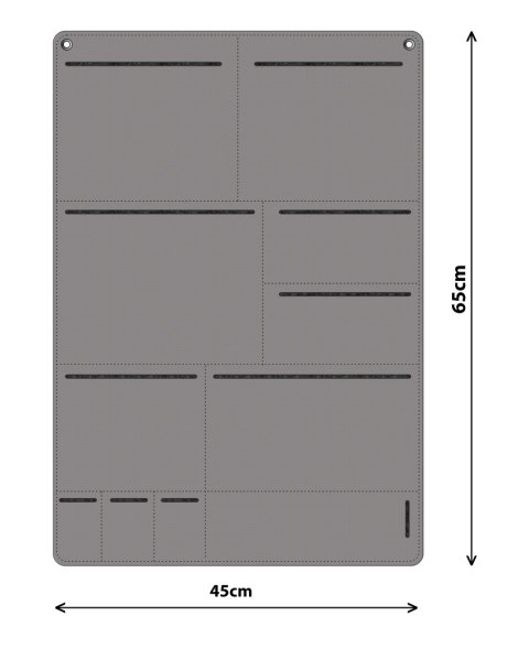 Organizer antracyt ENIGMA 45x65 cm