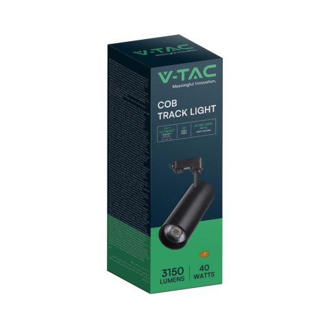 Oprawa Szynosystemu 3F Track Light V-TAC 40W LED 35st CCT CRI90+ Czarna VT-47050 2700K-4000K-6000K 3150lm