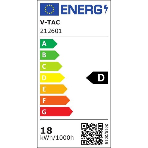 Taśma LED V-TAC SMD2835 1190LED 24V IP20 5mb 18W/m VT-2835 238 6500K 2430lm