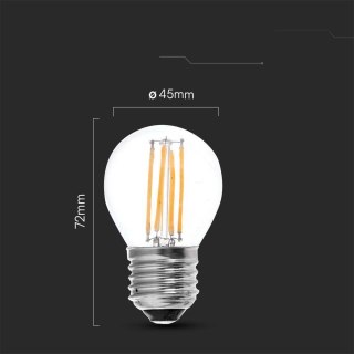 Żarówka LED V-TAC 6W Filament E27 Kulka G45 VT-2366 4000K 600lm