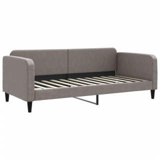 Sofa z funkcją spania, kolor taupe, 90x200 cm, obita tkaniną