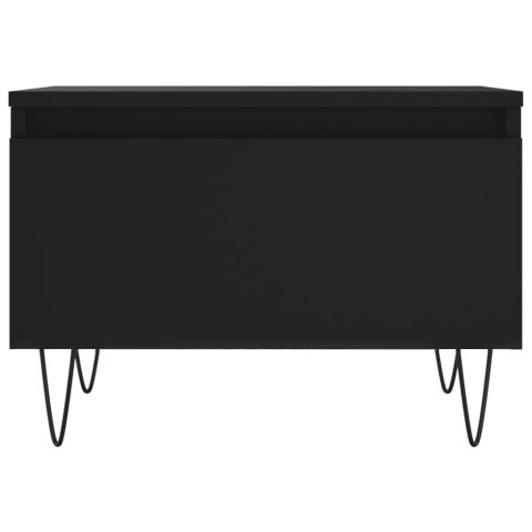 Stolik kawowy, czarny, 50x46x35 cm, materiał drewnopochodny
