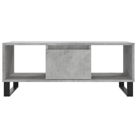 Stolik kawowy, szarość betonu, 90x50x36,5 cm