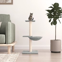 Drapak dla kota z sizalowymi słupkami, jasnoszary, 72 cm