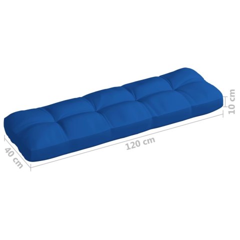 Poduszki na sofę z palet, 7 szt., kobaltowoniebieskie, tkanina