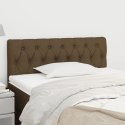 Zagłówek do łóżka, ciemnobrązowy, 100x7x78/88 cm, tkanina
