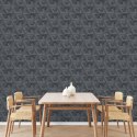 DUTCH WALLCOVERINGS Tapeta Onyx, antracytowo-złota