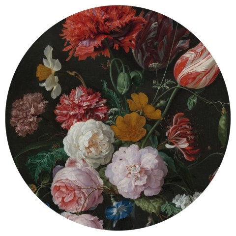 WallArt Okrągła fototapeta Golden Age Flowers, 190 cm