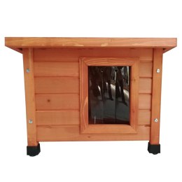 @Pet Ogrodowy domek dla kota XL, 68,5x54x51,5 cm, drewniany, brązowy