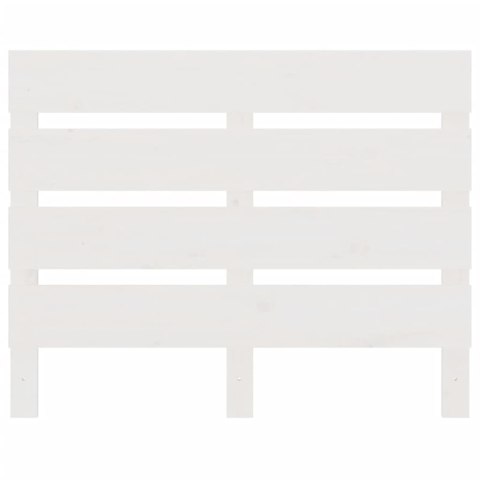 Wezgłowie łóżka, białe, 90x3x80 cm, lite drewno sosnowe