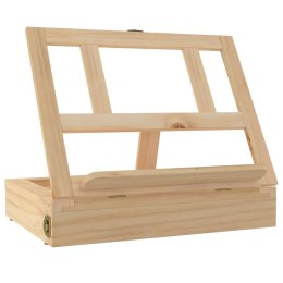 Sztaluga stołowa z szufladą, 33,5x25,5x7 cm, drewno sosnowe