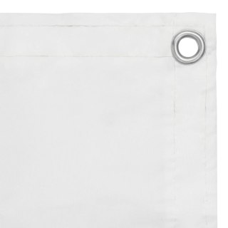 Parawan balkonowy, biały, 90x500 cm, tkanina Oxford