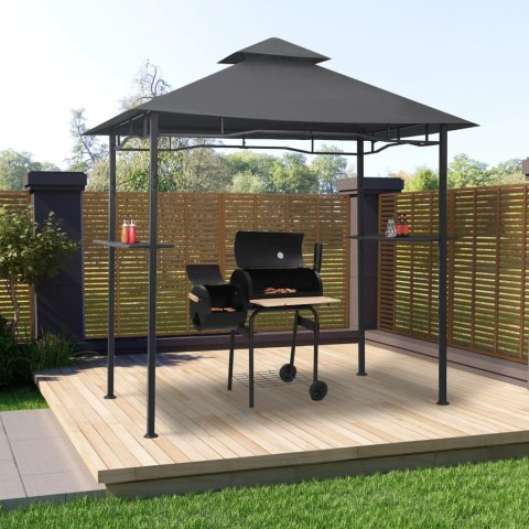 Altanka nad grill, 240x150x255 cm, antracytowa, stal