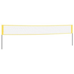 Siatka do badmintona, żółto-czarna, 600x155 cm, polietylen