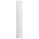 Szafka łazienkowa, biała, wysoki połysk, 30x30x183,5 cm, płyta