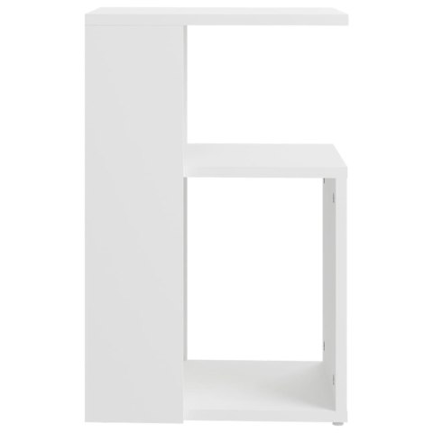Stolik boczny, biały, 36x30x56 cm, materiał drewnopochodny