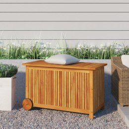 Ogrodowy pojemnik na kółkach, 90x50x58 cm, lite drewno akacjowe