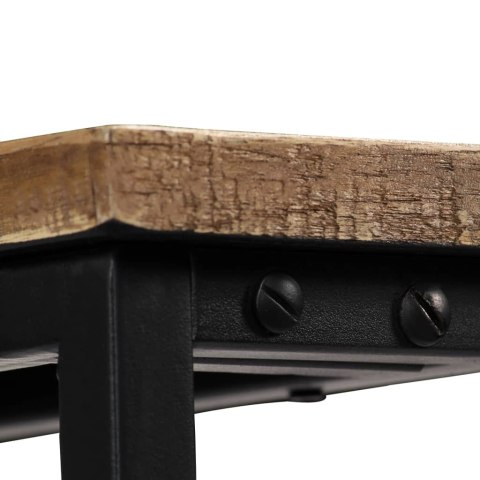 Stolik konsola, lite drewno tekowe z odzysku, 90 x 30 x 76 cm