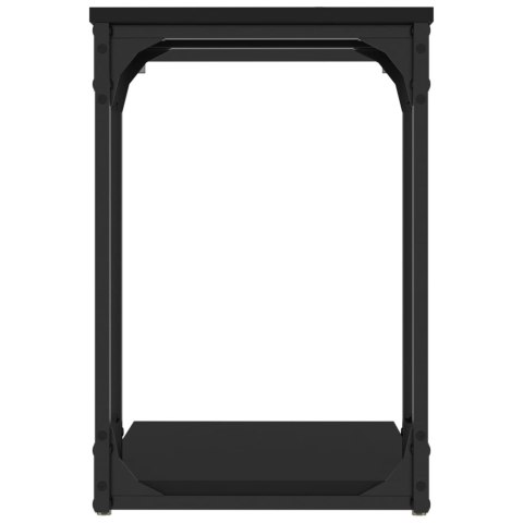 Stolik boczny, czarny, 50x35x52 cm, materiał drewnopochodny