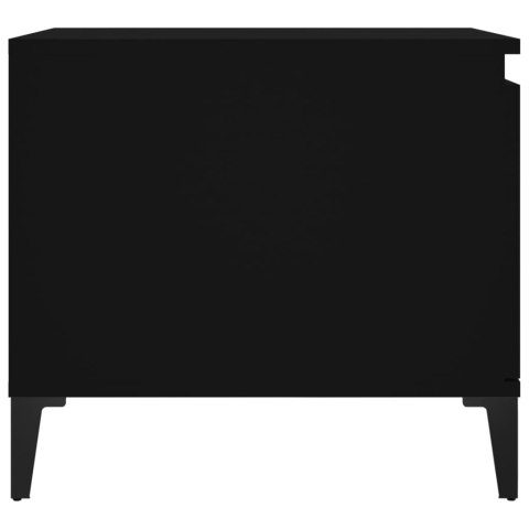 Stolik kawowy, czarny 100x50x45 cm, materiał drewnopochodny
