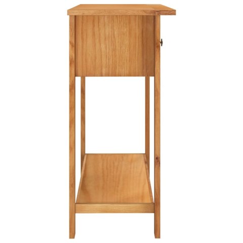 Stolik konsolowy, 110 x 35 x 75 cm, lite drewno dębowe