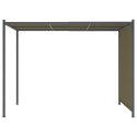 Pergola ogrodowa ze zwijanym dachem, 3x3 m, taupe, 180 g/m²